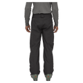 Rear view of dark grey Patagonia Storm Shift Ski Pants with zippered pockets, belt loops, and a straight leg fit.