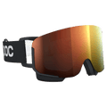 Side view of the Poc Nexal Goggles in Uranium Black colourway, unisex's model