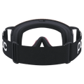 Back view of the Poc Nexal Goggles in Uranium Black colourway, unisex's model