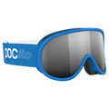 Side view of the Poc POCito Retina Goggles in Flourescent Blue colourway, kids's model