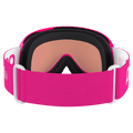 Back view of the Poc POCito Retina Goggles in Flourescent Pink colourway, kids's model