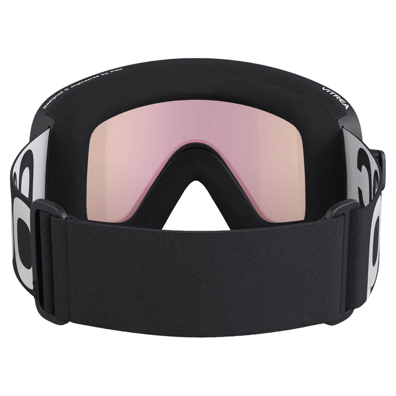 Back view of the Poc Vitrea Goggles in Uranium Black colourway, unisex's model