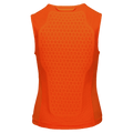 Back view of the Poc Vpd Air Vest Protection in Flourescent Orange colourway, kids's model