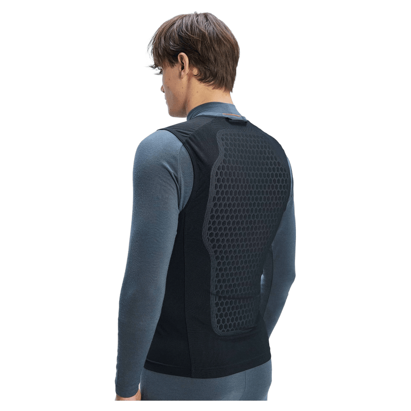 Back view of the Poc Vpd Air Vest Protection in Uranium Black colourway, men's model