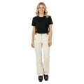 Front view of the Pure Bottoms Up Pants in Whitecap colourway, women model