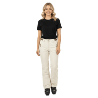 Front view of the Pure Bottoms Up Pants in Whitecap colourway, women model