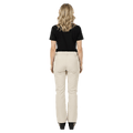 Back view of the Pure Bottoms Up Pants in Whitecap colourway, women model