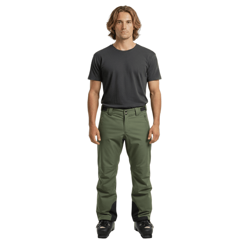 front view of the Pure Fireball Pants in Riffle colourway, men model