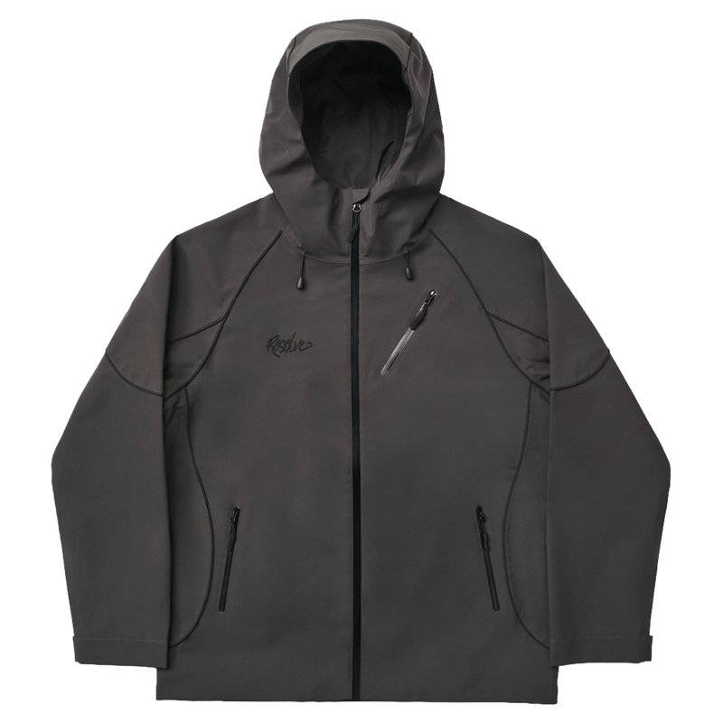 Front view of Resolve Liberty Ski Jacket in colour Charcoal