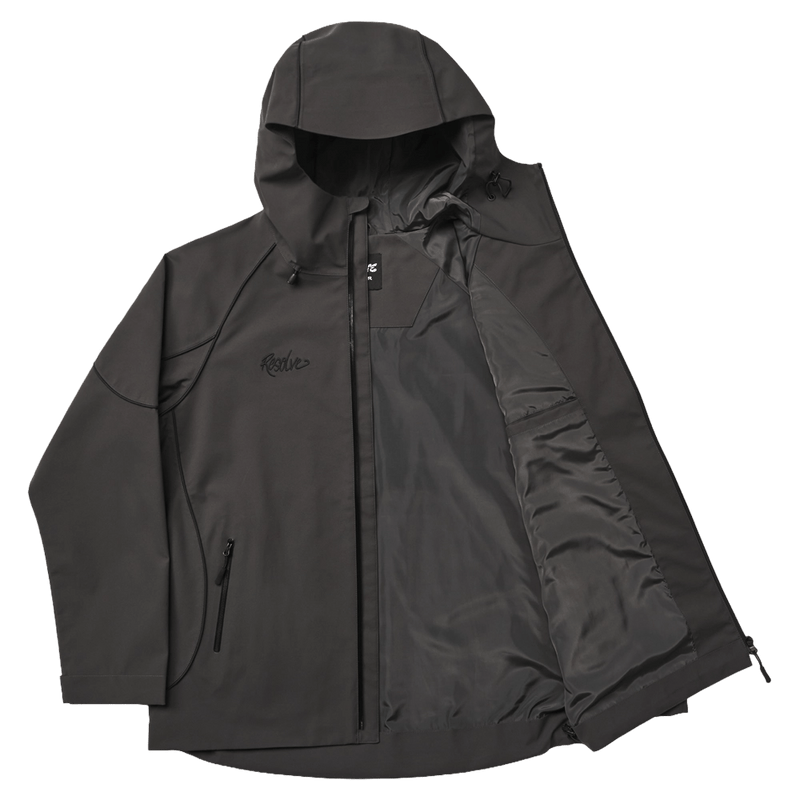 Front view of Resolve Liberty Ski Jacket in colour Charcoal
