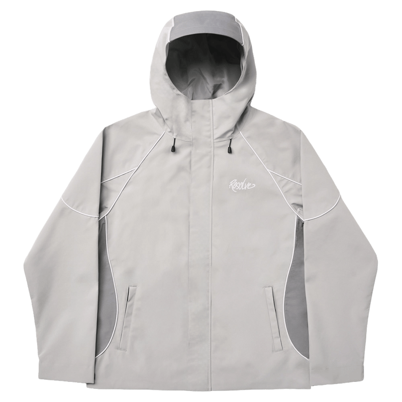 Front view of Resolve Storm Ski Jacket in Grey