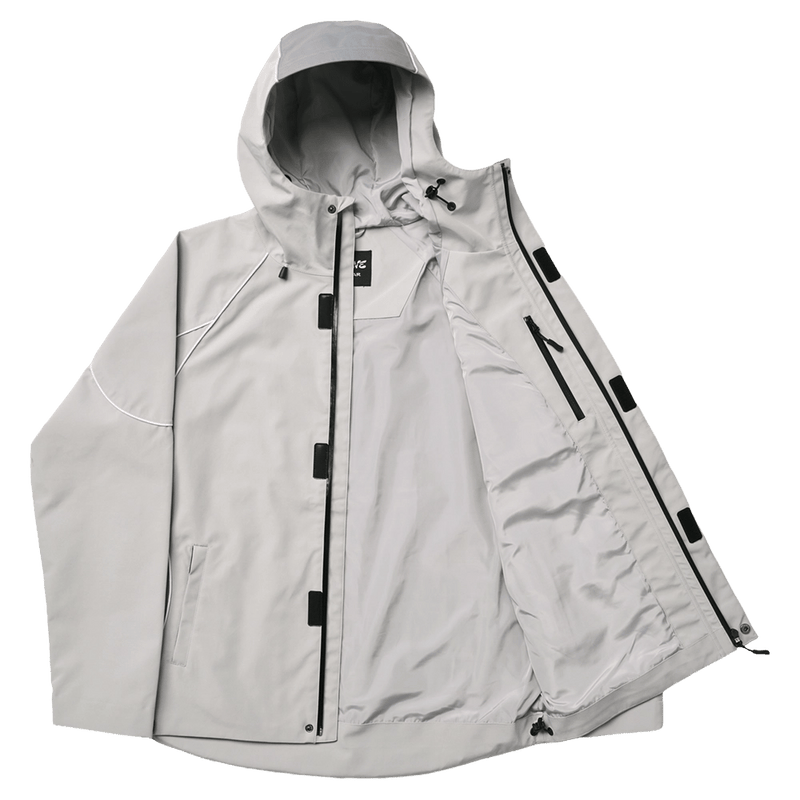 Inside view of Resolve Storm Ski Jacket in Grey