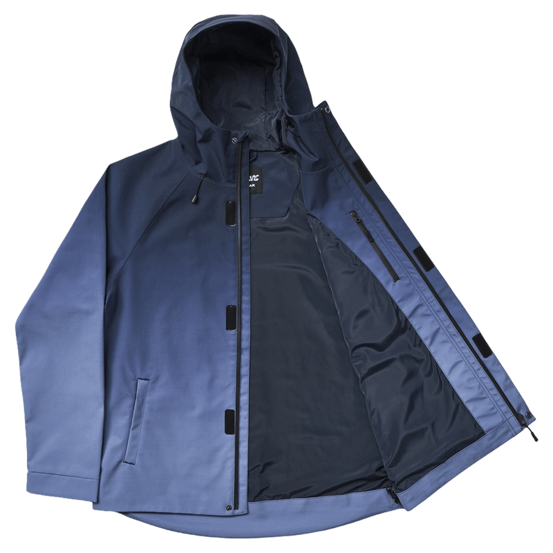 Inside view of Resolve Gradient Ski Jacket in Navy
