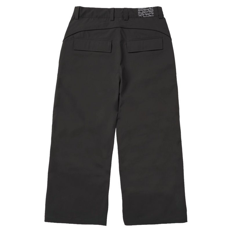 Back view of Resolve Baggy Track Ski Pants in colour Charcoal