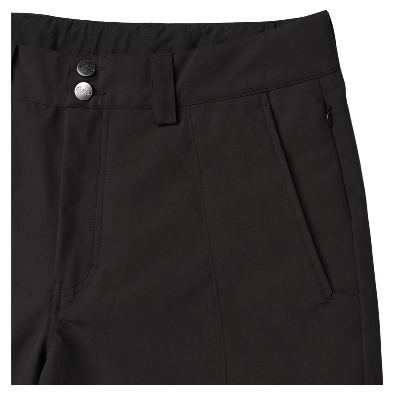 Front view of Resolve Sprinter Baggy cargo Ski Pants in colour Black