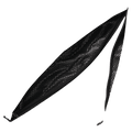 Black mesh-lined zipper vent detail on Resolve Sprinter Baggy cargo Ski Pants.