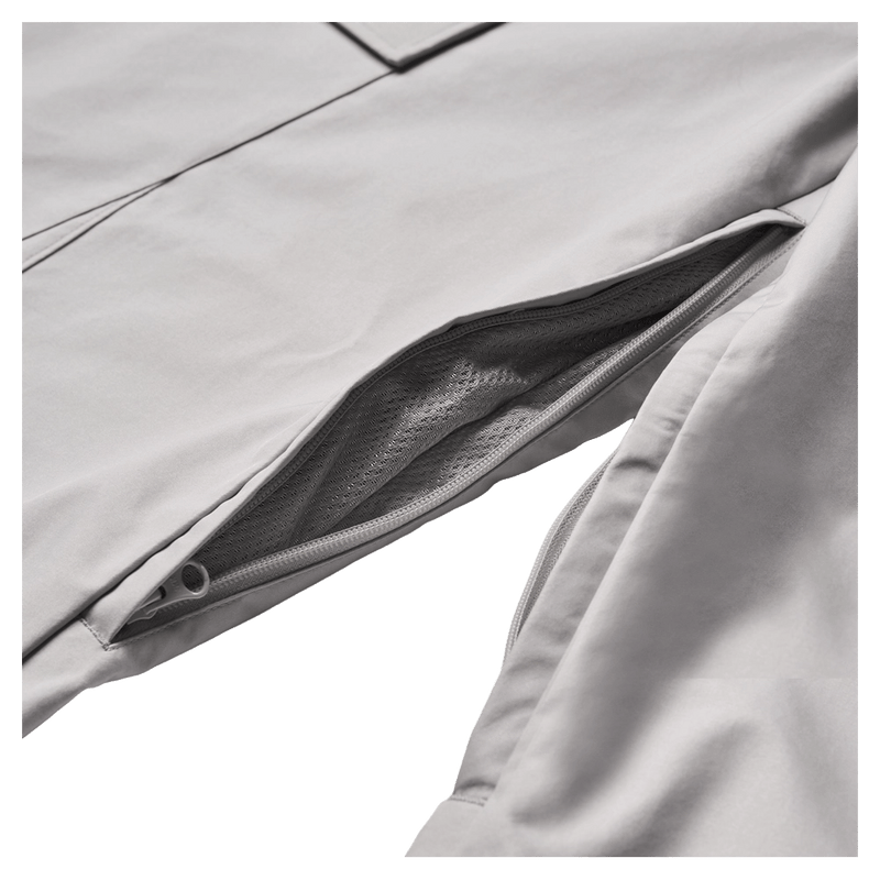 Resolve Sprinter ski pants featuring a zippered leg vent with mesh lining for breathability in colour Grey