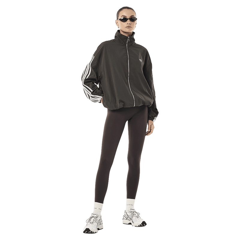 Full view of P.E Nation Radius Jacket - Womens in colour Coffee.