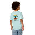 Back image of the Rip Curl Icons Of Shred Tee -Boy in Light-Aqua