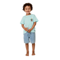 Full image of the Rip Curl Icons Of Shred Tee -Boy in Light-Aqua
