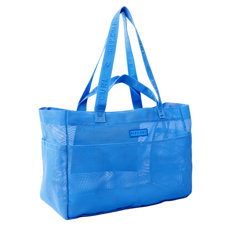Angle image of the Rip Curl Sand Free Jumbo 52L Tote in Blue