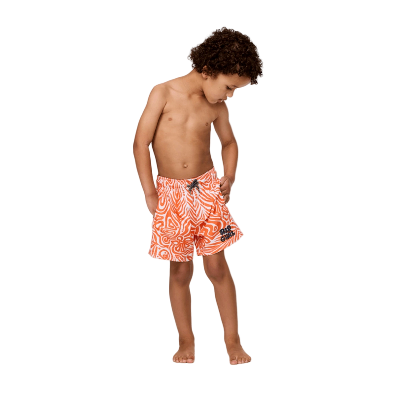 Full image of the Rip Curl Cosmic Surfing Volley - Boy in Mandarin Orange