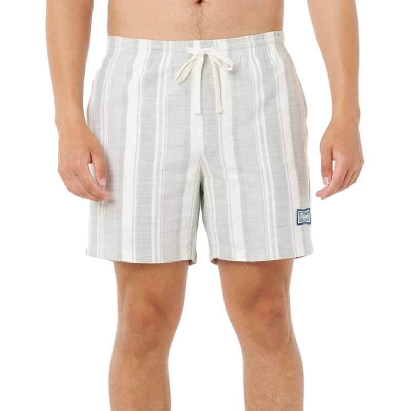 Front image of the Rip Curl Mod Cali Stripe Volley in Bluefin