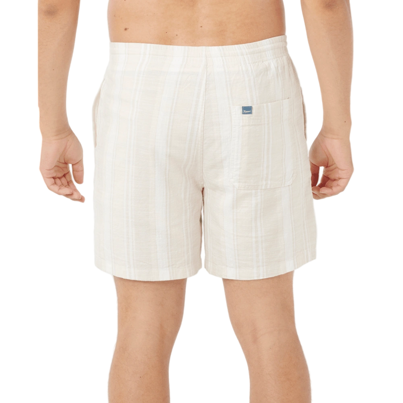 Back image of the Rip Curl Mod Cali Stripe Volley in Bone