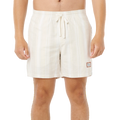 Front image of the Rip Curl Mod Cali Stripe Volley in Bone