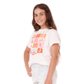 Side image of the Rip Curl Paradise Club Summer Tee-Girl in Bone