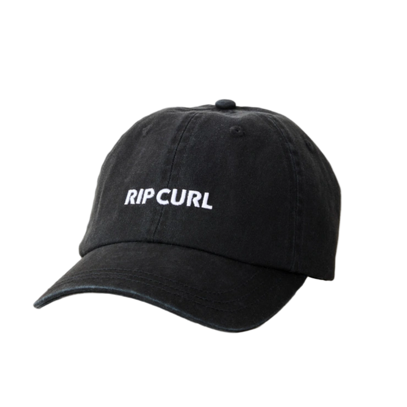 Side image of the Rip Curl Premium Surf Cap in Black White