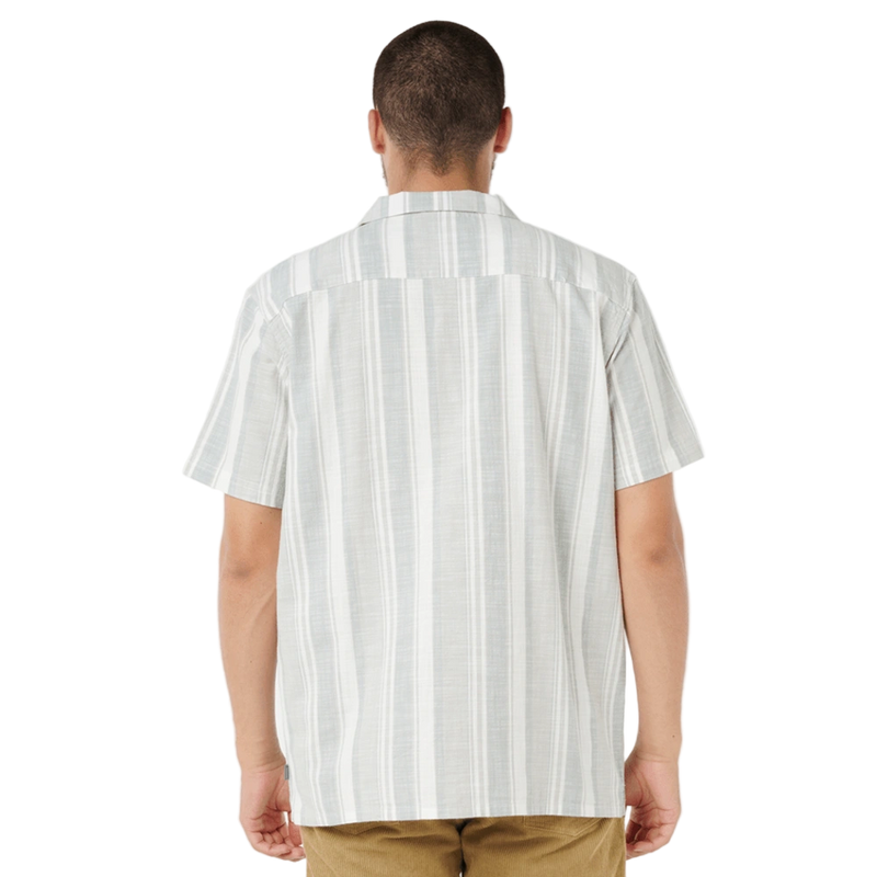 Back image of the Rip Curl Mod Cali Stripe S/S Shirt in Bluefin