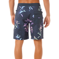 Back image of the Rip Curl Mirage Heritage Diamond shorts in Dark Navy