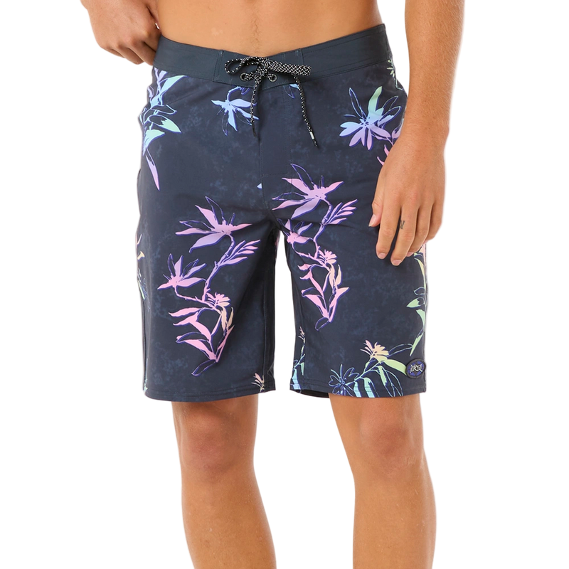 Front image of the Rip Curl Mirage Heritage Diamond shorts in Dark Navy