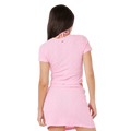 Back image of the Rip Curl Sunset Luau Textured Tee in Pastel Pink