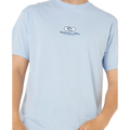 Detail image of the Rip Curl Pill Icon Tee in Blue Wind