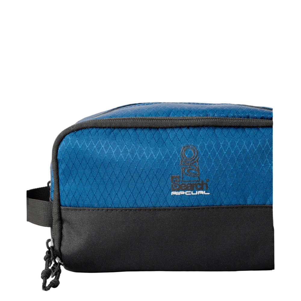 Detail image of the Rip Curl Groom Toiletry Bag in Light Navy