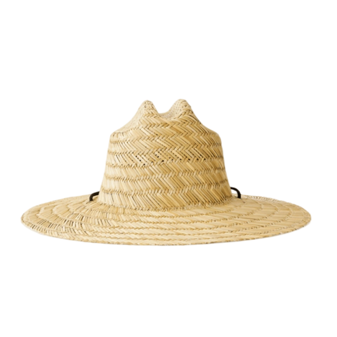 Front image of the Rip Curl Brand Straw Hat in Natural