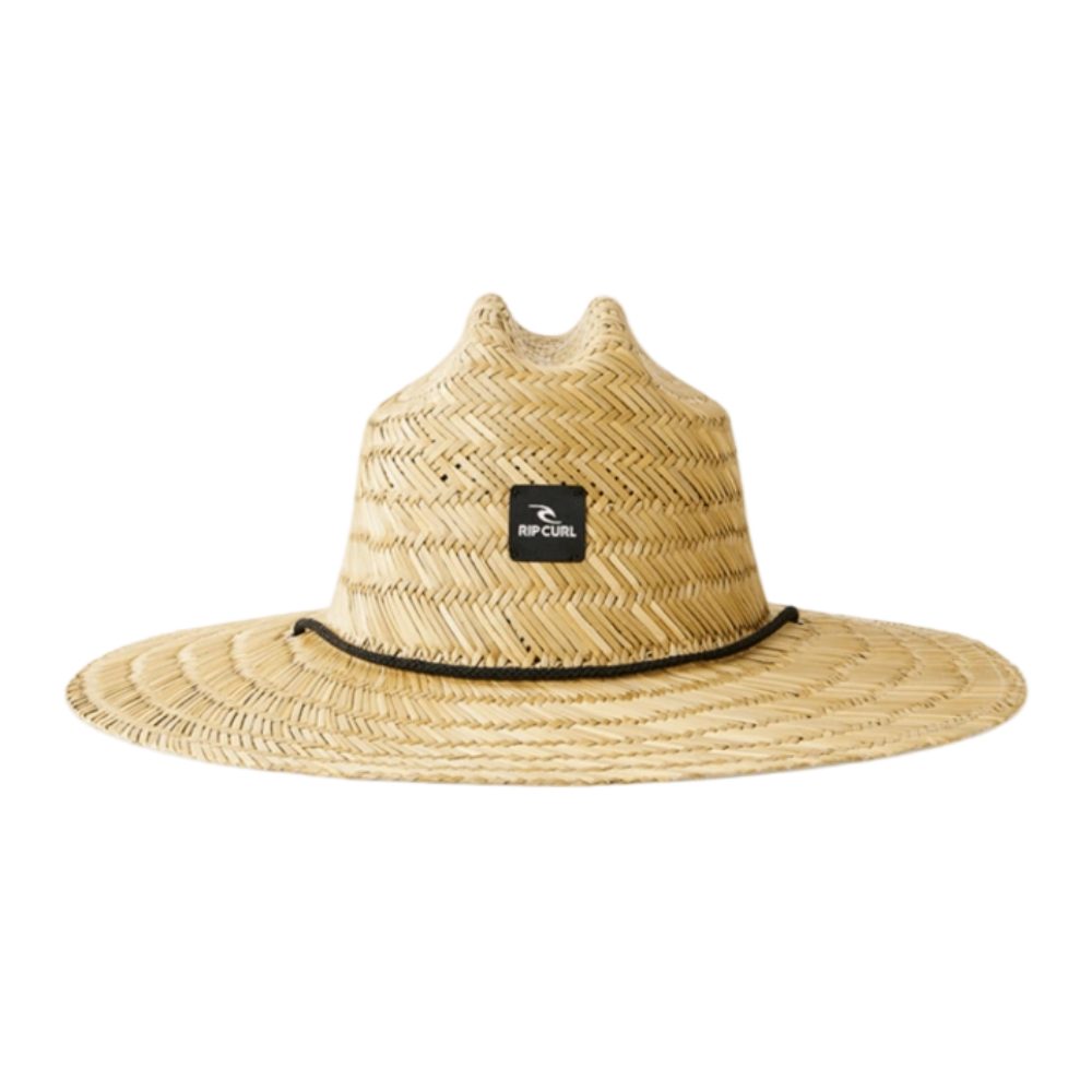 Front image of the Rip Curl Brand Straw Hat in Natural