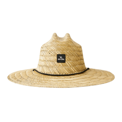 Front image of the Rip Curl Brand Straw Hat in Natural
