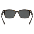 Back view of the RayBan Jeffery Sunglasses in Havana On Transparent Brown, Dark Grey lens, unisex model