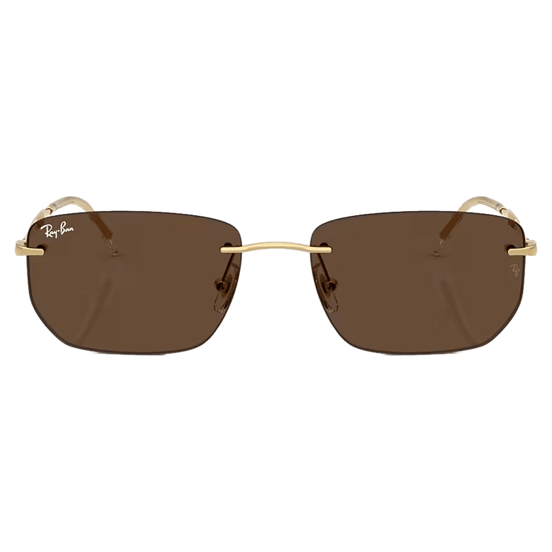 Front view of the RayBan RB3768 Sunglasses in Arista Dark Bronw colourway, unisex model