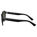 Side view of the RayBan erik Sunglasses in Black, Green lens, unisex model
