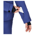 Pass pocket view of the Rossignol BLACKSIDE Jacket in FUTURE BLUE colourway, women model
