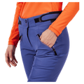 Detail view of the Rossignol BLACKSIDE Pants in FUTURE BLUE colourway, women model