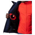 Google pocket view of the Rossignol Blackside 2.0 Jacket in FUTURE BLUE colourway, men model