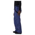 Side view of the Rossignol Blackside 2.0 Pants in FUTURE BLUE colourway, men model