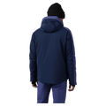 Back view of the Rossignol Blackside 2.0 Jacket in FUTURE BLUE colourway, men model