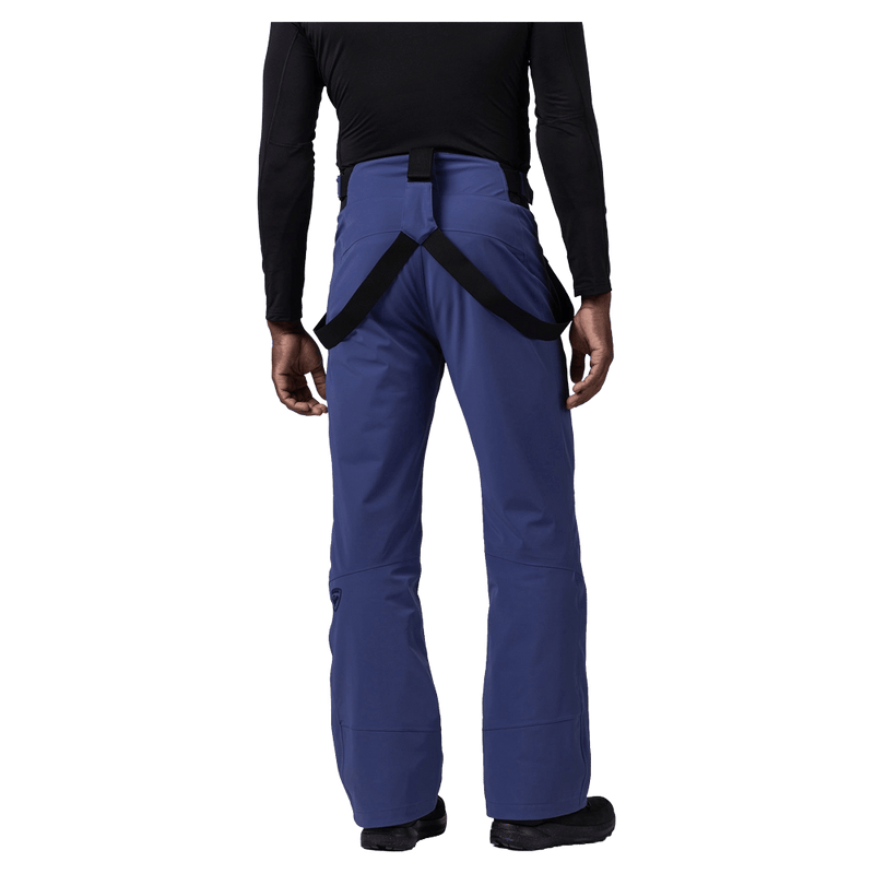 Back view of the Rossignol Blackside 2.0 Pants in FUTURE BLUE colourway, men model
