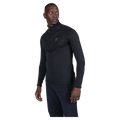 Side view of the Rossignol Blackside Half-Zip Fleece Top in Black colourway, men model